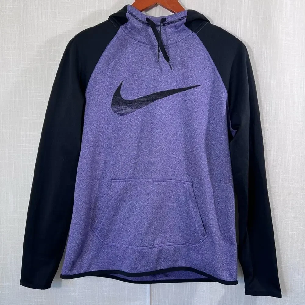 Nike Therma Fit Gradient Swoosh Athletic Hoodie Sweatshirt Size M